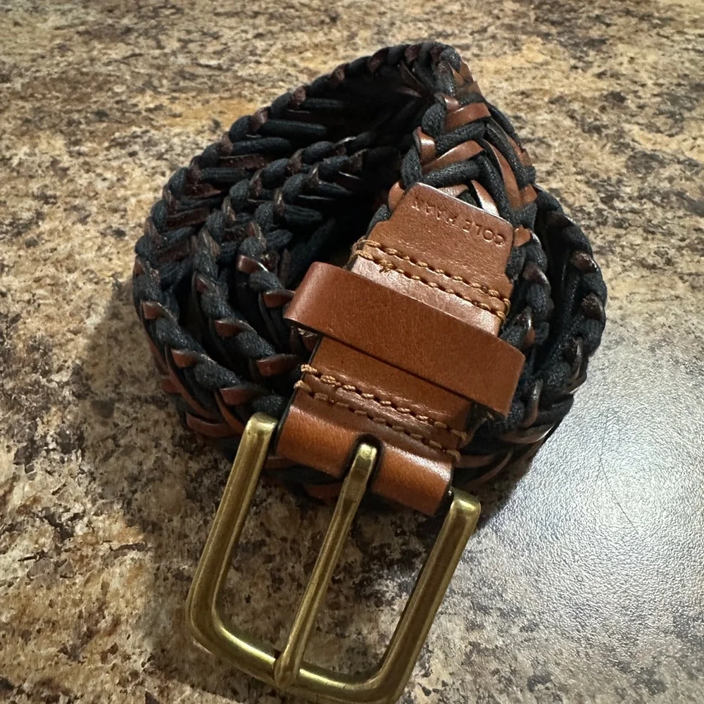 Cole Hann Two-tone Leather Men’s Belt Size S